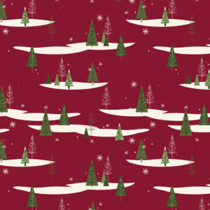 Winterberry C8441-Red Trees