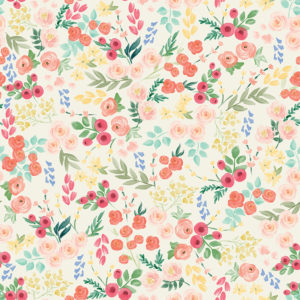 Flower Market C8921-Cream Wallpaper