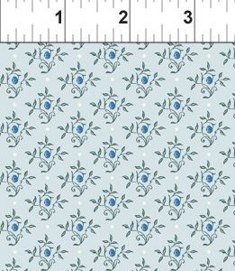 Romance 6BQR-2 Blue Floral Sprig