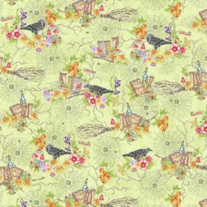 Spellcaster's Garden MAS9811-G Green Garden Floral