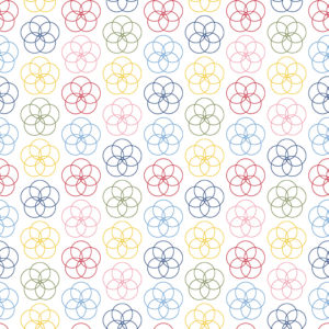 Conservatory C9624-Multi Flower Circles