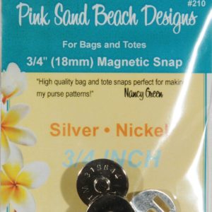 Magnetic Purse Snap - Silver Nickel