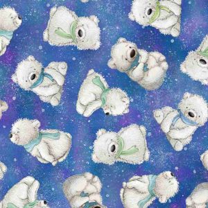 Arctic Nights Bunnies-C1140 Night Tossed Polar Bears