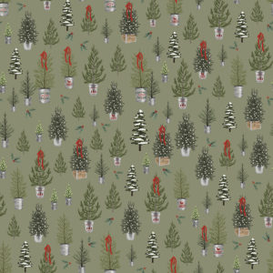 Farmhouse Christmas C10951-Sage Trees