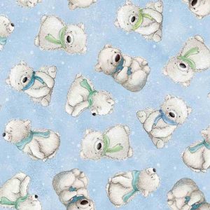 Arctic Nights Softies WSOFTIEB-PD1167 Sky Tossed Polar Bears