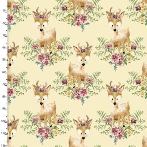 Forest Friends Pink 18676-YLW Deer