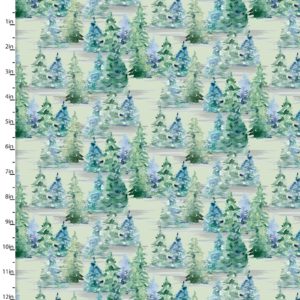 Forest Friends Blue 18679-GRN Trees