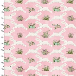 Touch of Spring 18746-Pink Bunnies