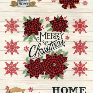 Home Sweet Holidays 56000-11 White Holiday Panel