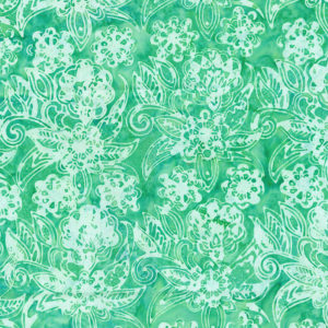 Flutter Batik 80723-62 Tropical Blue Floral Bouquet