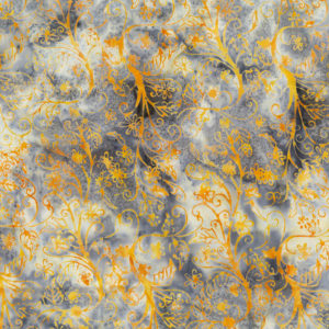 Flutter Batik 80725-58 Pumpkin Floral Vine