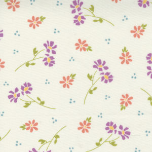 Seashore Drive 37621-11 Ivory Tossed Flowers