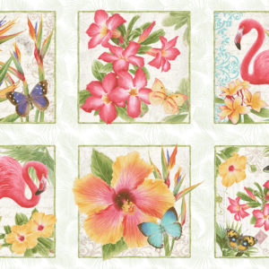 Pink Paradise 9869-18 Multi Large Blocks