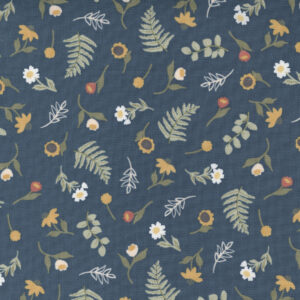 Flower Pot 5162-17 Navy Scattered Floral
