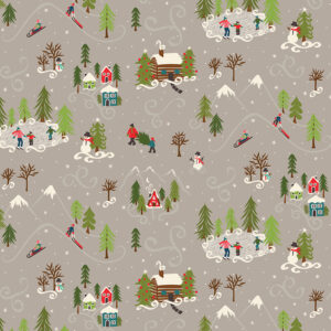 Winter Wonder C12061-Gray Winter Scene