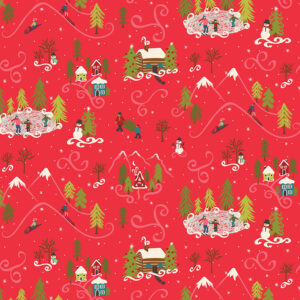 Winter Wonder C12061-Red Winter Scene