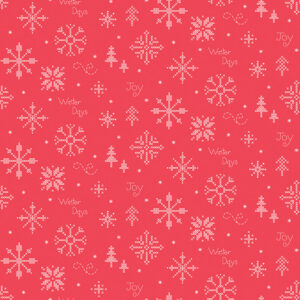 Winter Wonder C12062-Red Cross Stitch Snowflakes