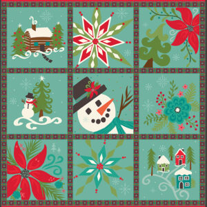 Winter Wonder P12069-Teal Panel