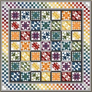 Rainbow Sampler Block of the Month Quilt Kit