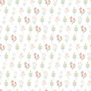 It's a Girl C13324-White Floral
