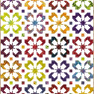 Carnival Batik Flutter Quilt Kit