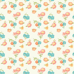 Spring's In Town C14211-Cream Floral