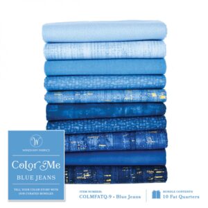 Color Me Blue Jeans Fat Quarter Bundle - COLMFATQ-9