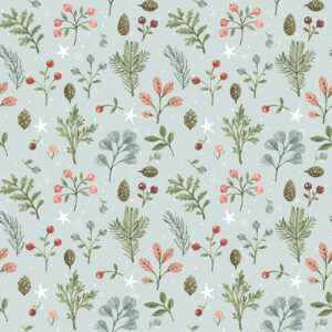 Magical Winterland C14943-Blue Foliage