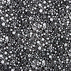 Batiks Achromatic Dance BT23044-169 Licorice Daisy
