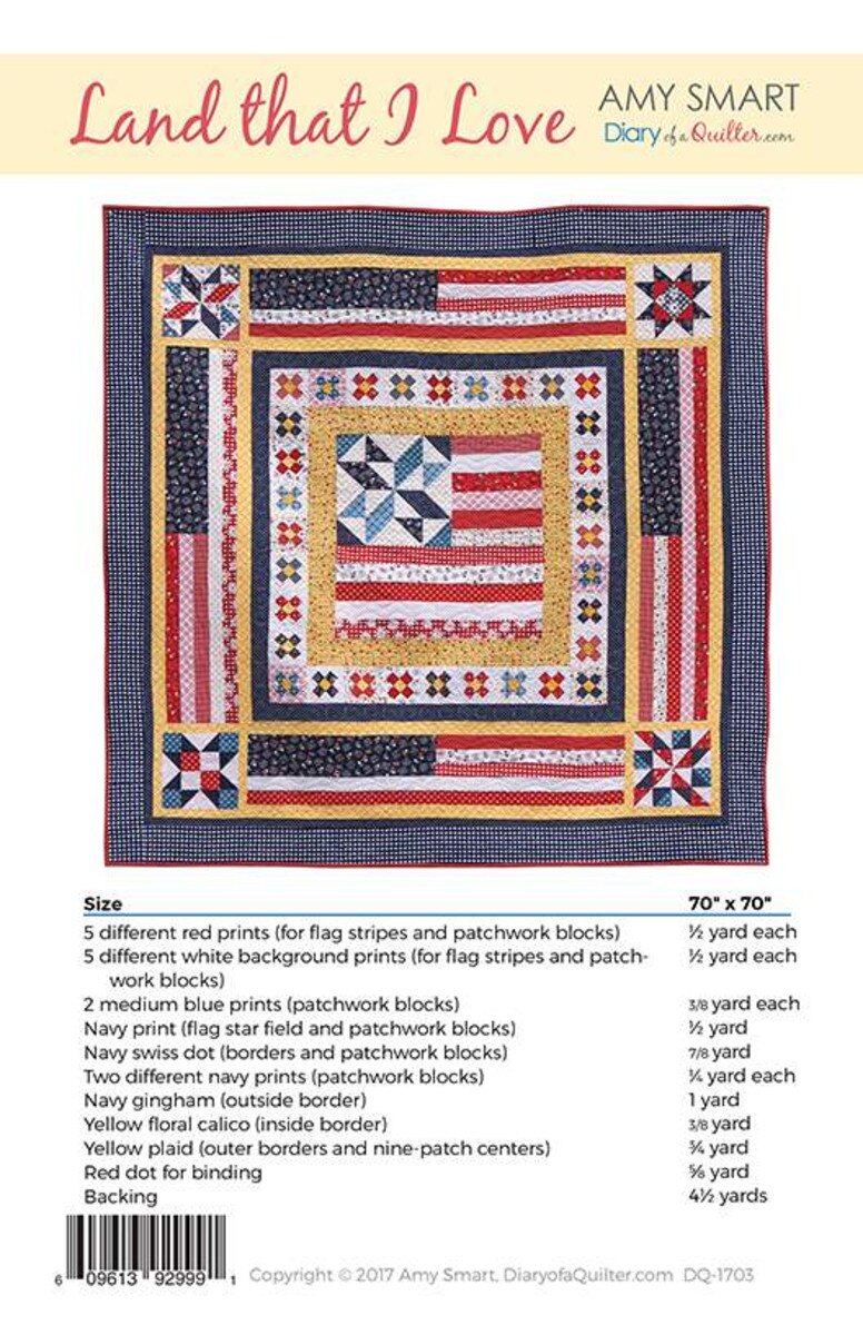 Land That I Love Quilt Pattern - Quilting with Marianne
