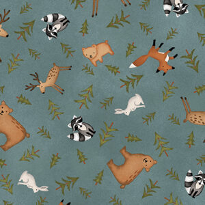 The Mountains are Calling 3132-76 Blue Animal Toss