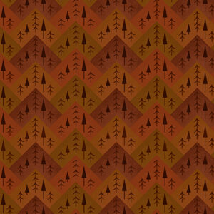 The Mountains are Calling 3133-35 Rust Tree Mountain Zig Zag