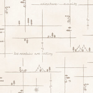 The Mountains are Calling 3136-44 Cream Broken Plaid