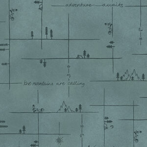 The Mountains are Calling 3136-76 Lt. Teal Broken Plaid