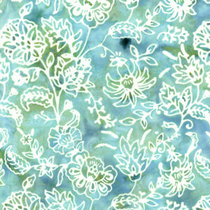 Expression Batiks Victorian Garden BT23100-273 Misty Teal