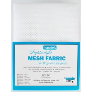 Mesh Fabric 18" x 54" White