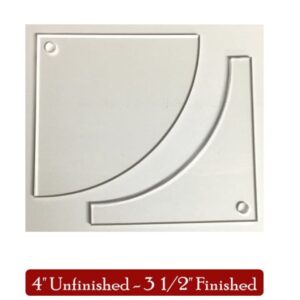 Happy Quilting Drunkards Path Template - Modified