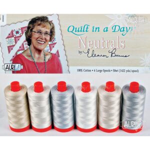 Aurifil Quilt In a Day Neutrals Thread Collection