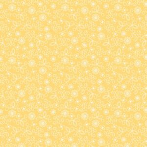 Among the Wildflowers BEN17105-03 Yellow Tin Lantern