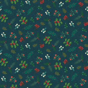 In From The Cold C14863-Navy Greenery