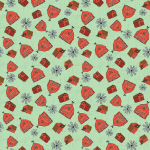 Farm Livin C15183-Mint Barn Toss