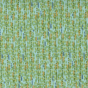 Carolina Lilies 48705-19 Aqua Floral Dashed Stripe