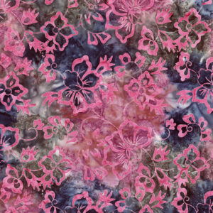 Expressions Batiks Radiant Flourish BT23381-207 Raspberry Nightshade