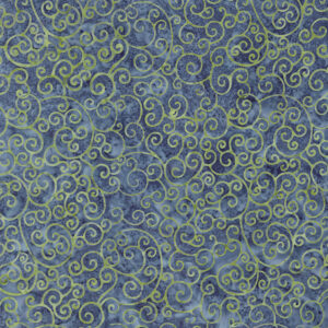 Expressions Batiks Radiant Flourish BT23383-305 Denim Bijou