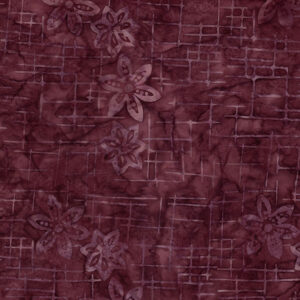 Expressions Batiks Floral Grid BT23461-228 Japanese Maple