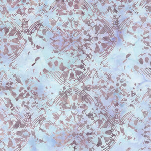 Expressions Batiks Floral Grid BT23464-181 Wisteria Skye