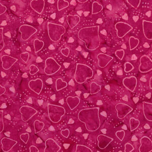 Expressions Batiks Love Punch BT23490-208 Berry Persimmon