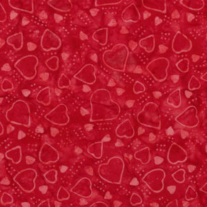 Expressions Batiks Love Punch BT23490-217 Red Red