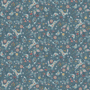 Norwegian Forest 3548-77 Medium Blue Woodland Character Toss