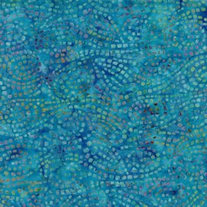 Tonga Cabo Batiks B7512-Turquoise Dotted Swirls